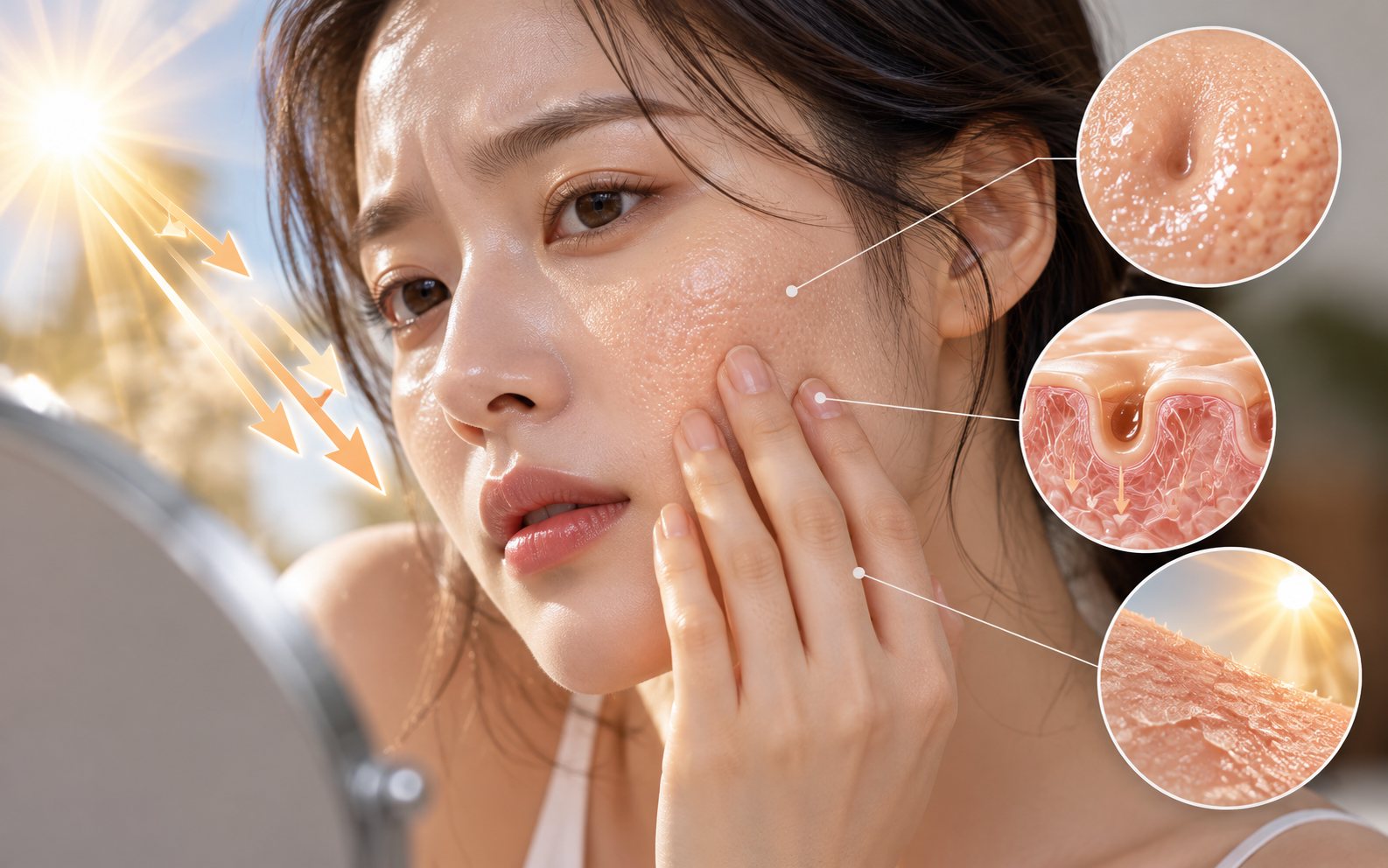 여름만 되면 모공이 커져 보이는 이유: 피지보다 중요한 피부 탄력