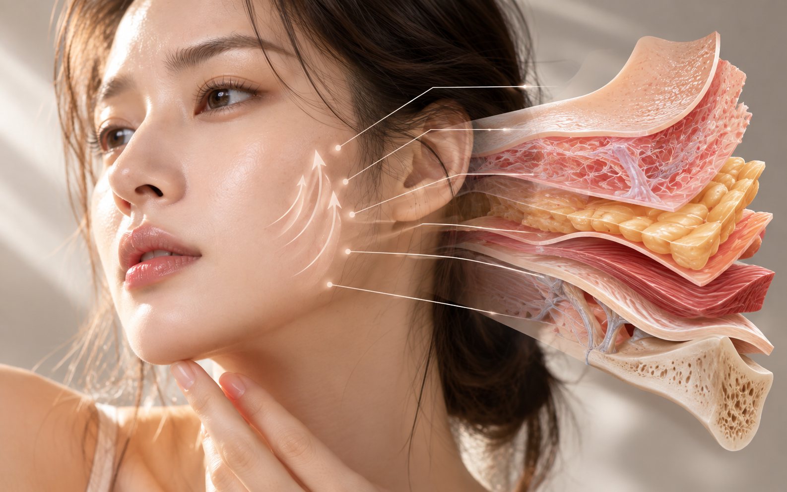 얼굴이 처지는 층은 하나가 아니다: 피부 깊이별 리프팅 이해하기